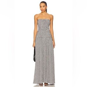 LIKE NEW lovers and friends maxi gingham checkered dress medium